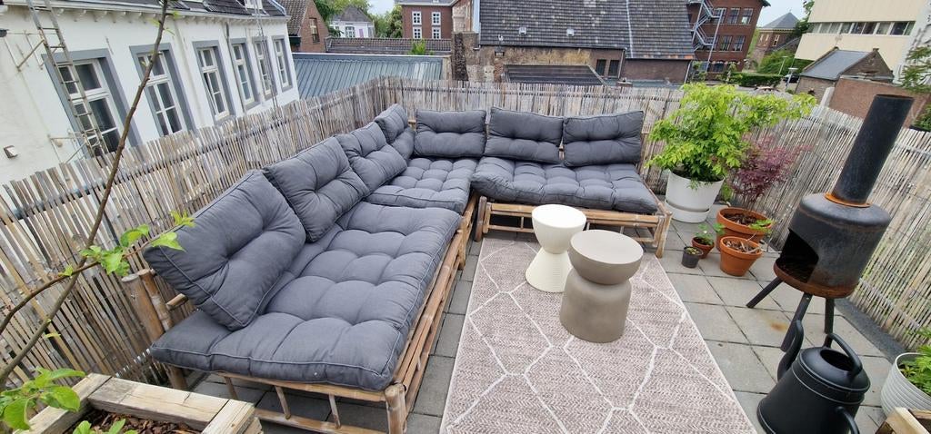 3-delige loungeset met kussens - Tarifa, Ophalen, Gebruikt