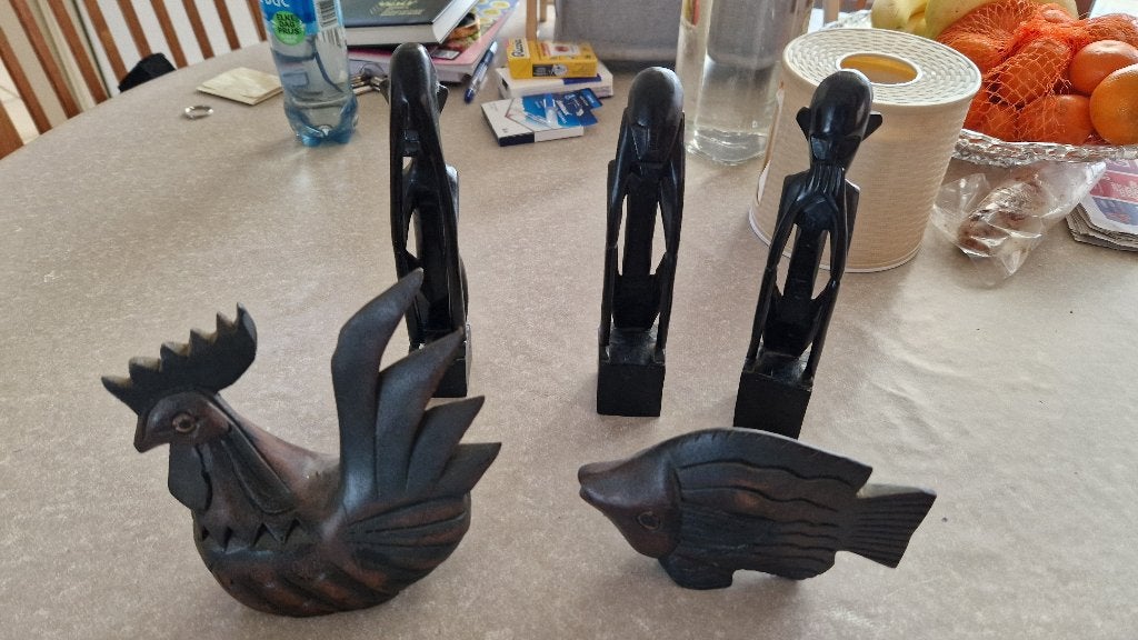 houten afrikaanse decoratie, Ophalen of Verzenden, Zo goed als nieuw, Dier