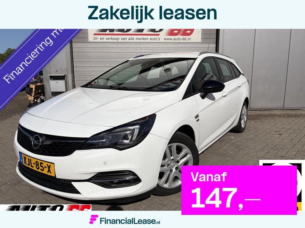 Opel Astra Sports Tourer 1.2 Business Edition, Voorwielaandrijving, Stof, 1199 cc, Wit