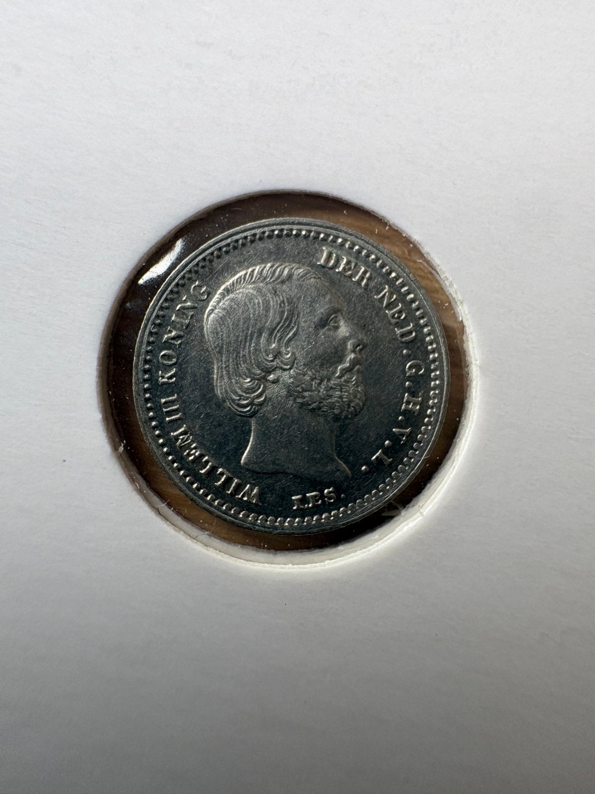 Prachtige 5 Cent Munt Koning Willem III 1862, Koning Willem III, Zilver, Ophalen of Verzenden, Losse munt