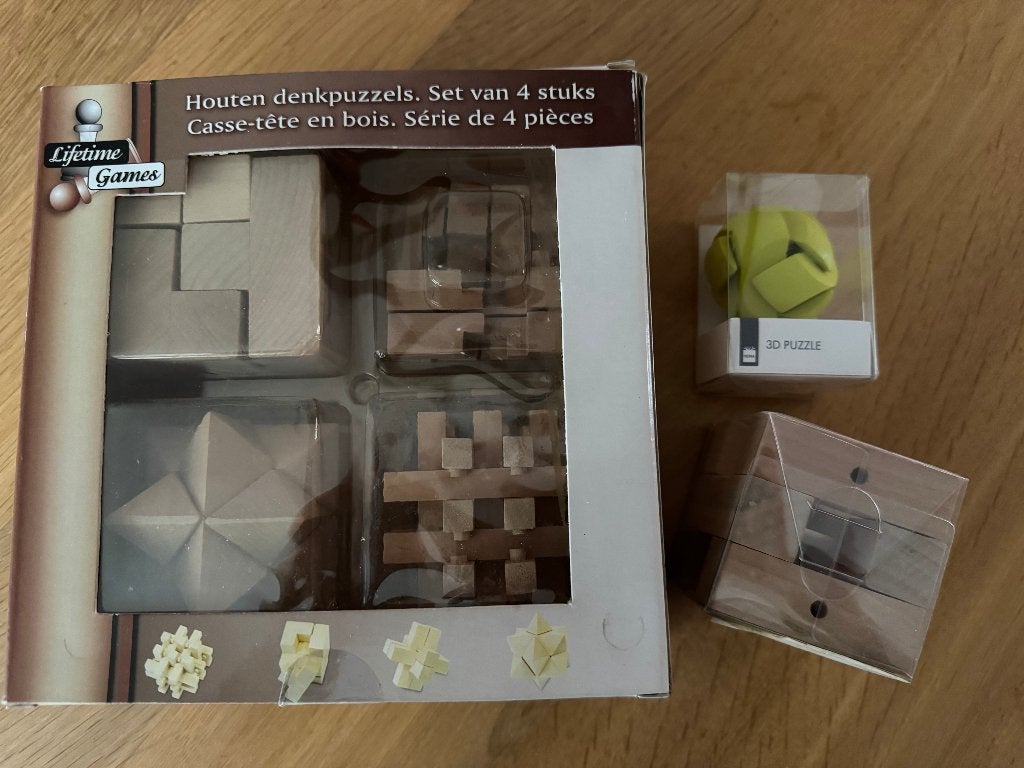 Nieuwe houten denkpuzzels, Ophalen of Verzenden, Minder dan 500 stukjes, Nieuw, Rubik's of 3D-puzzel