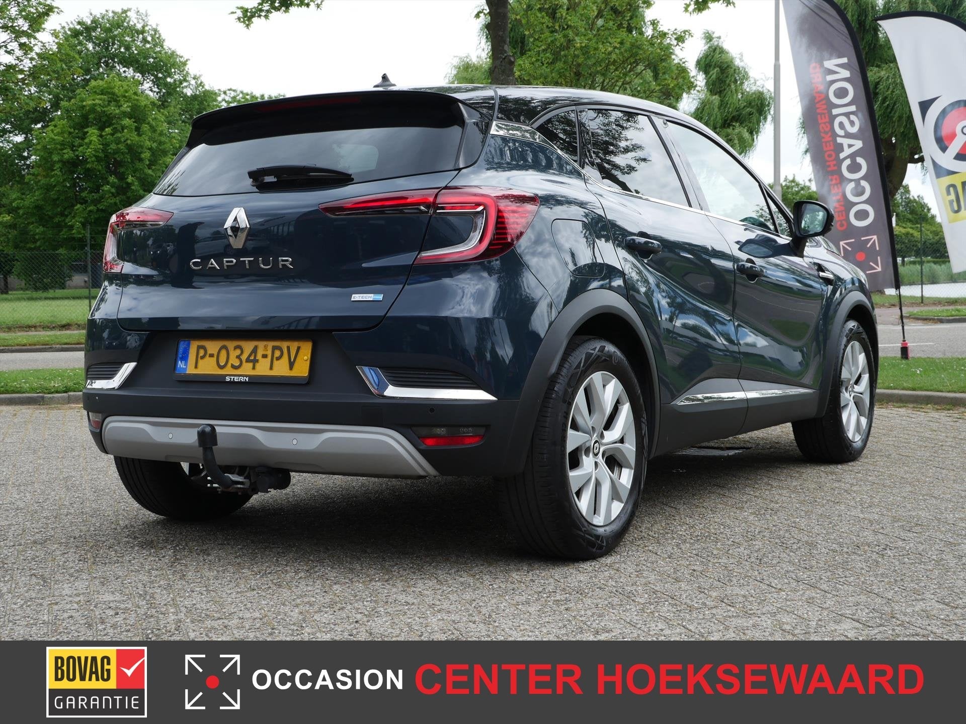 RENAULT Captur E-Tech Hybrid 145pk Intens | HEV | Parking Pa, Auto's, Parkeersensor, Gebruikt, Blauw, Leder en Stof