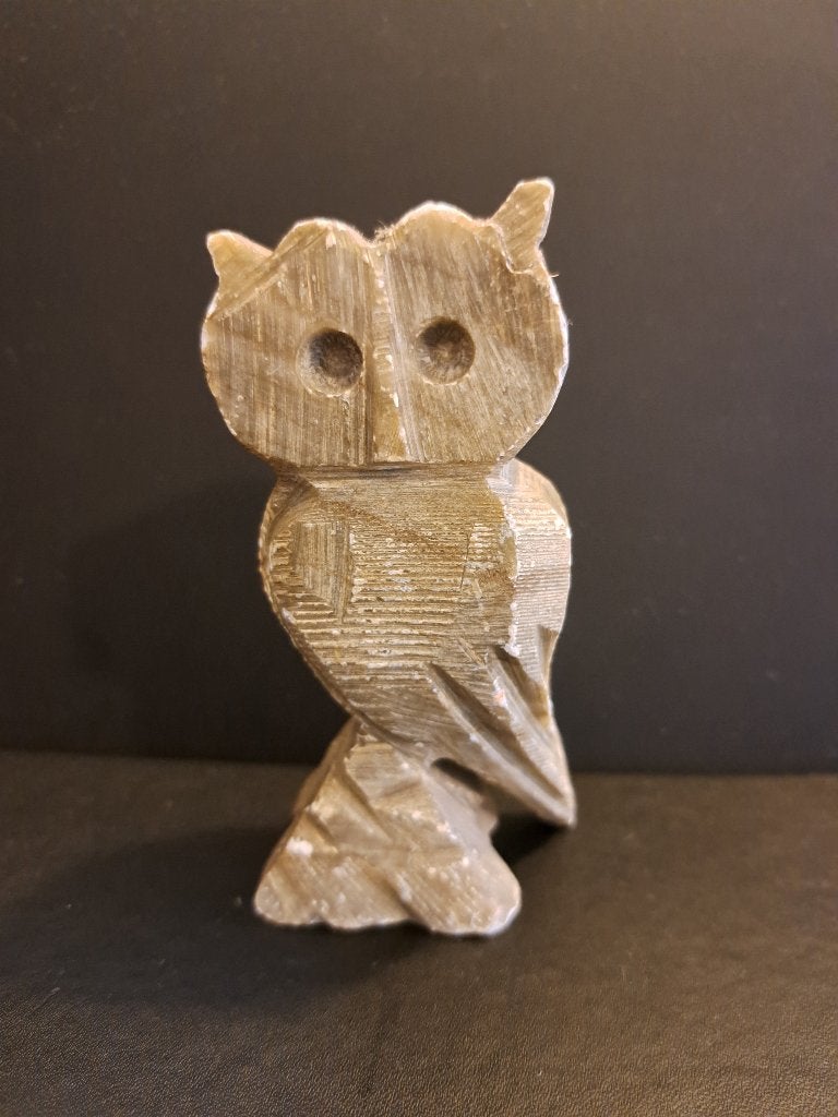 beeldje steen uil, Ophalen of Verzenden, Gebruikt, Dier