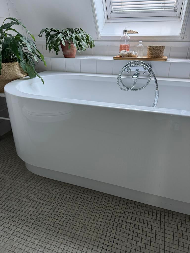Duravit Happy D ligbad en wastafel, Ophalen, Gebruikt, Met douche