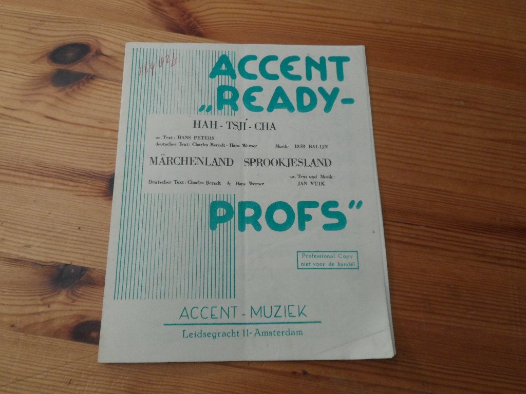 Accent ready profs - Bob Balijn / Jan Vuik, Muziek en Instrumenten, Bladmuziek, Gebruikt, Ophalen of Verzenden, Klarinet, Artiest of Componist