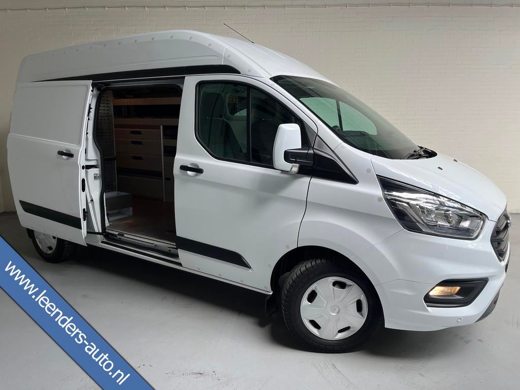 Ford Transit Custom SERVICEWAGEN LANG/ HOOG 320 2.0 TDCI EUR, Auto's, 4 cilinders, Met garantie (alle), 2800 kg, Wit