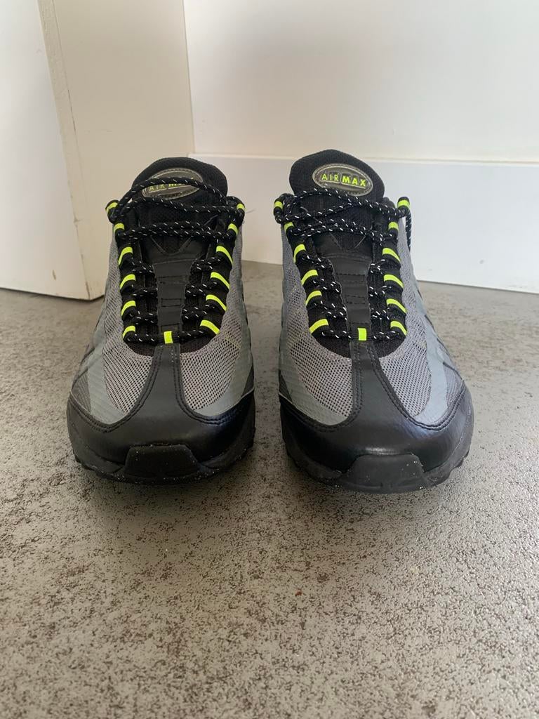 Nike Air Max Sneakers - Grijs/Zwart met Neon Details, Ophalen, Gedragen, Sneakers of Gympen