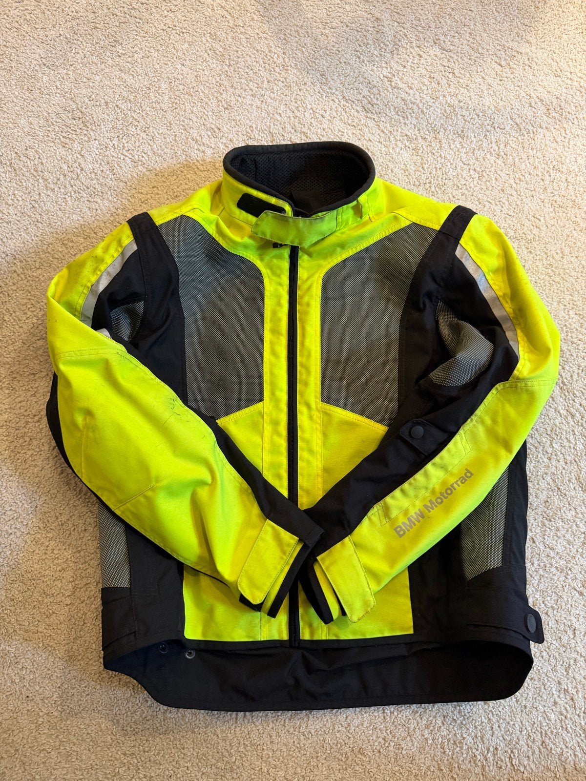 BMW Motorrad AirShell Motorjas Maat 56 Zwart/Neon Geel, Motoren, Kleding | Motorkleding, Ophalen of Verzenden, Tweedehands, Heren