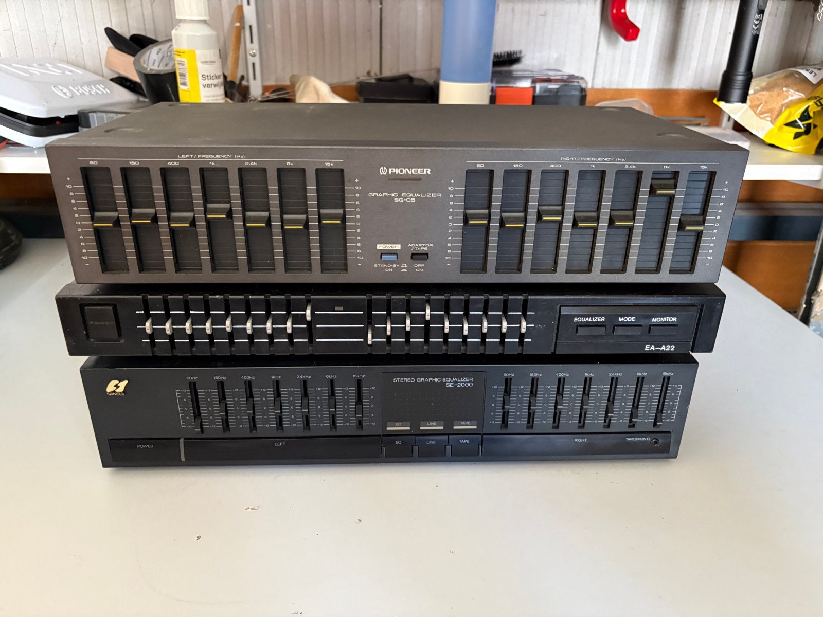 Vintage Akai, Pioneer en Sansui Graphic Equalizers, Gebruikt, Ophalen of Verzenden, Pioneer, Minder dan 60 watt