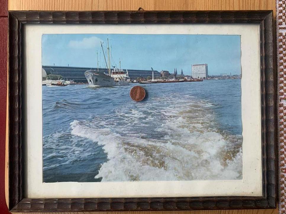 Foto coaster Dintelstroom op het IJ voor Centraal Station, Ophalen of Verzenden, Gebruikt