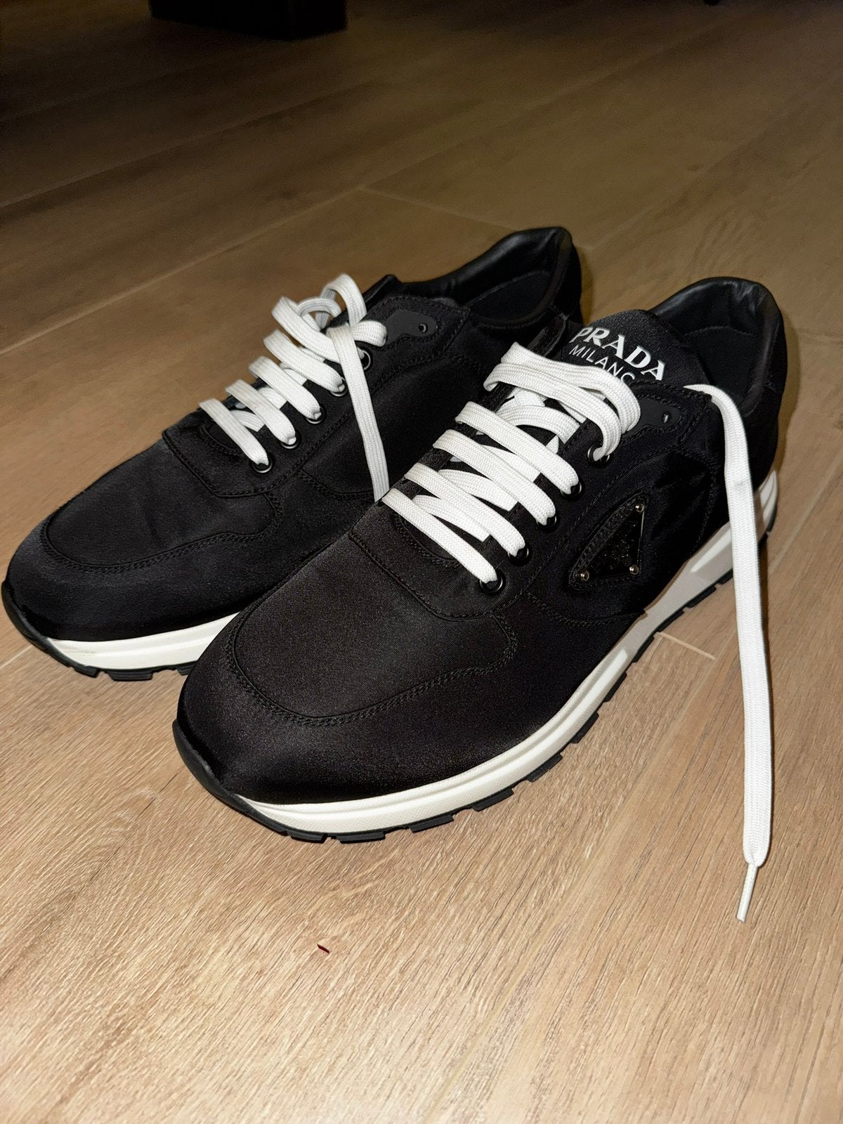 Prada sneakers, Verzenden, Zwart, Sneakers of Gympen, Zo goed als nieuw