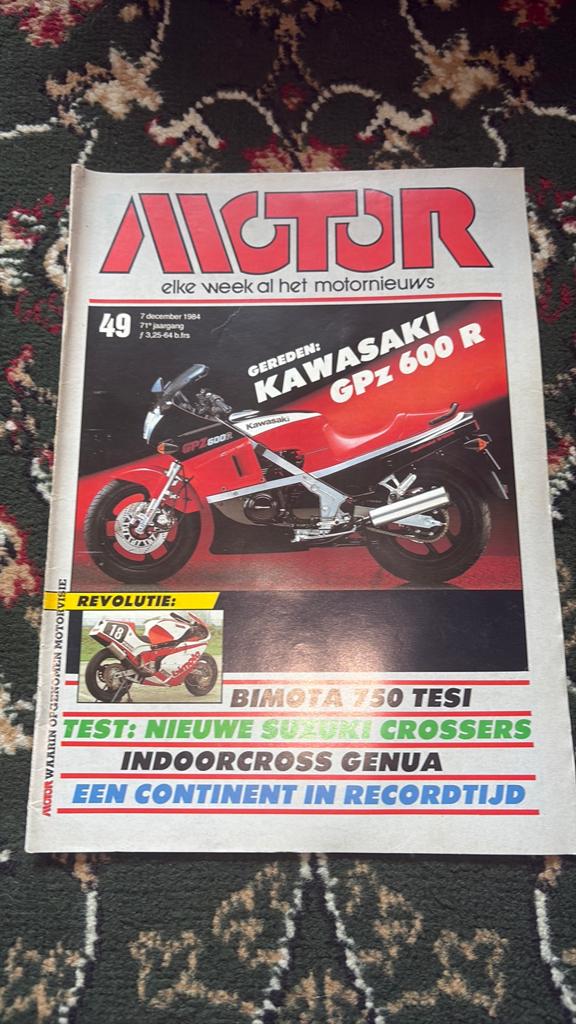 Motor Magazine 1984 - Kawasaki GPZ 600 R Test, Ophalen of Verzenden, Gelezen, Algemeen