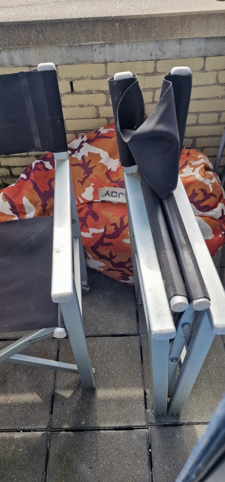 4x Klapbare Buitenstoelen - Ideaal voor Tuin of Camping, Tuin en Terras, Tuinstoelen, Ophalen, Gebruikt, Metaal, Inklapbaar