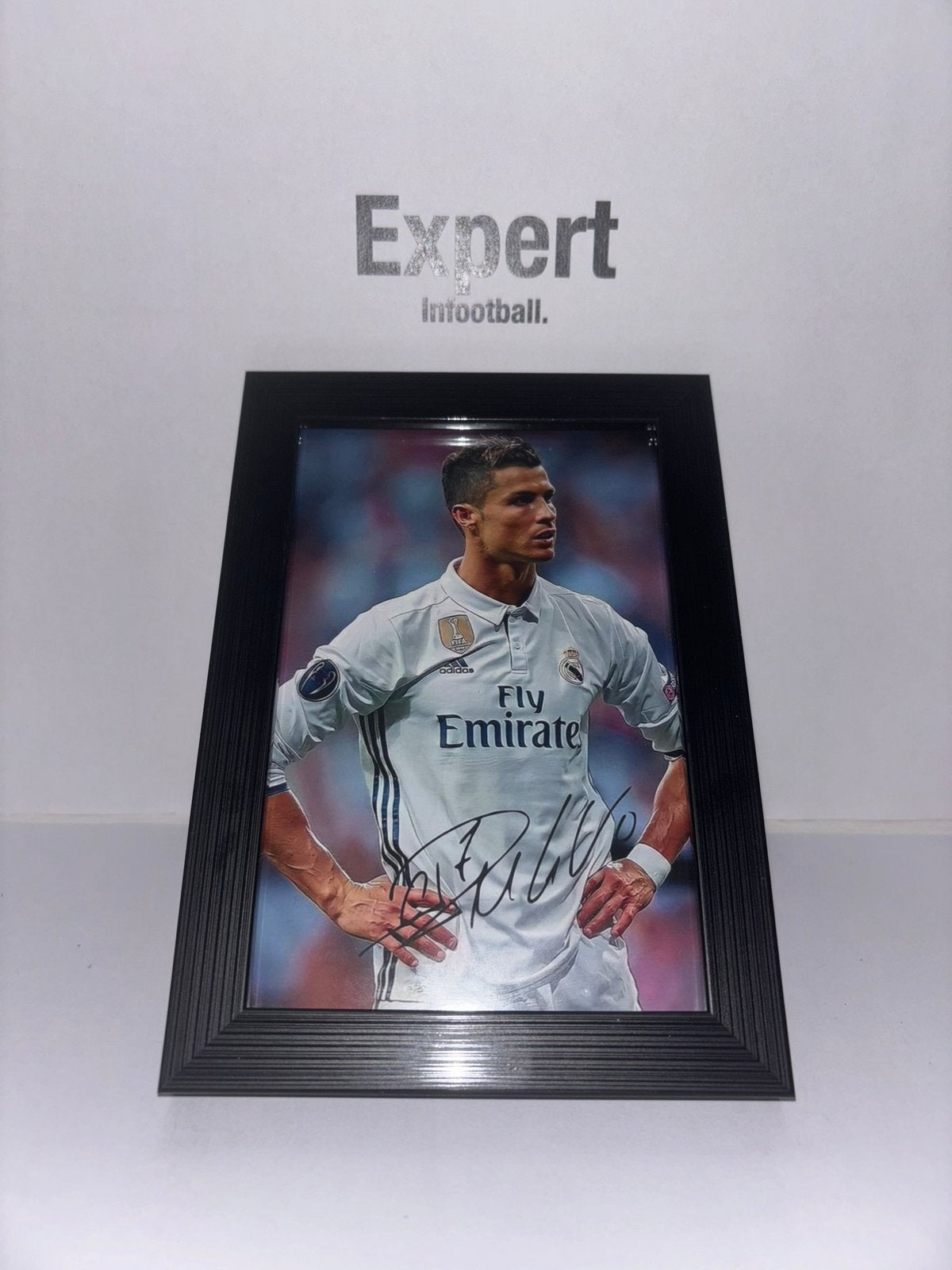 Ronaldo gesigneerde foto ingelijst - Real Madrid, Ophalen of Verzenden, Nieuw, Buitenlandse clubs, Spelerskaart