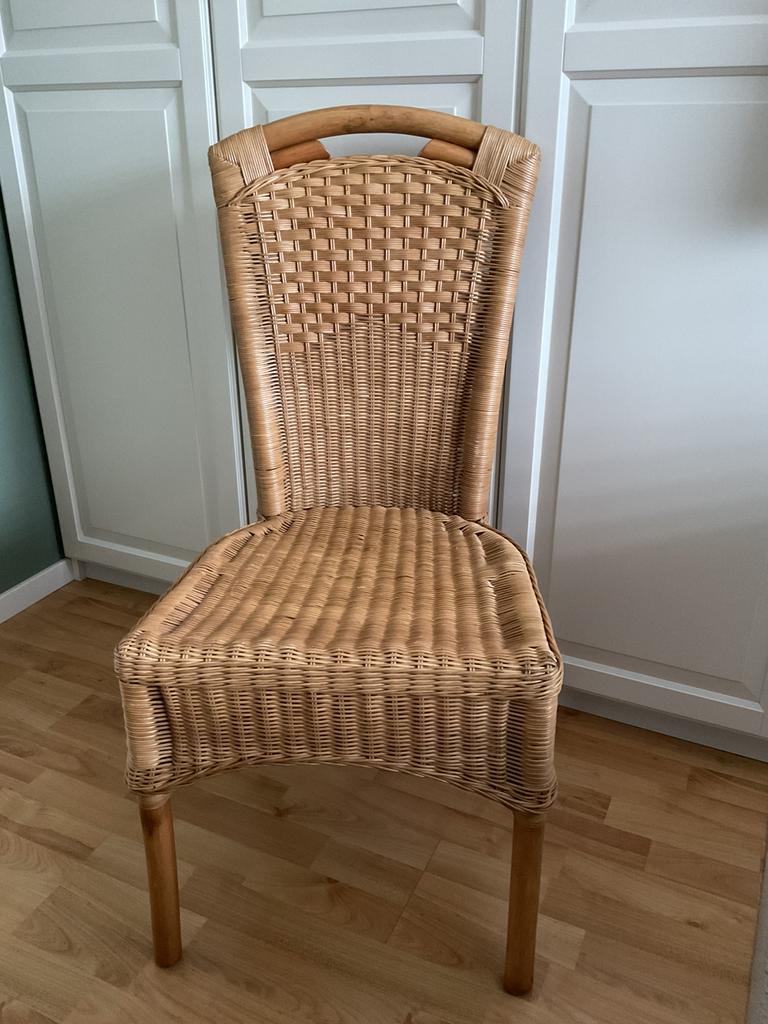 Rieten / Rotan Stoel, Ophalen, Zo goed als nieuw, Bruin, Eén