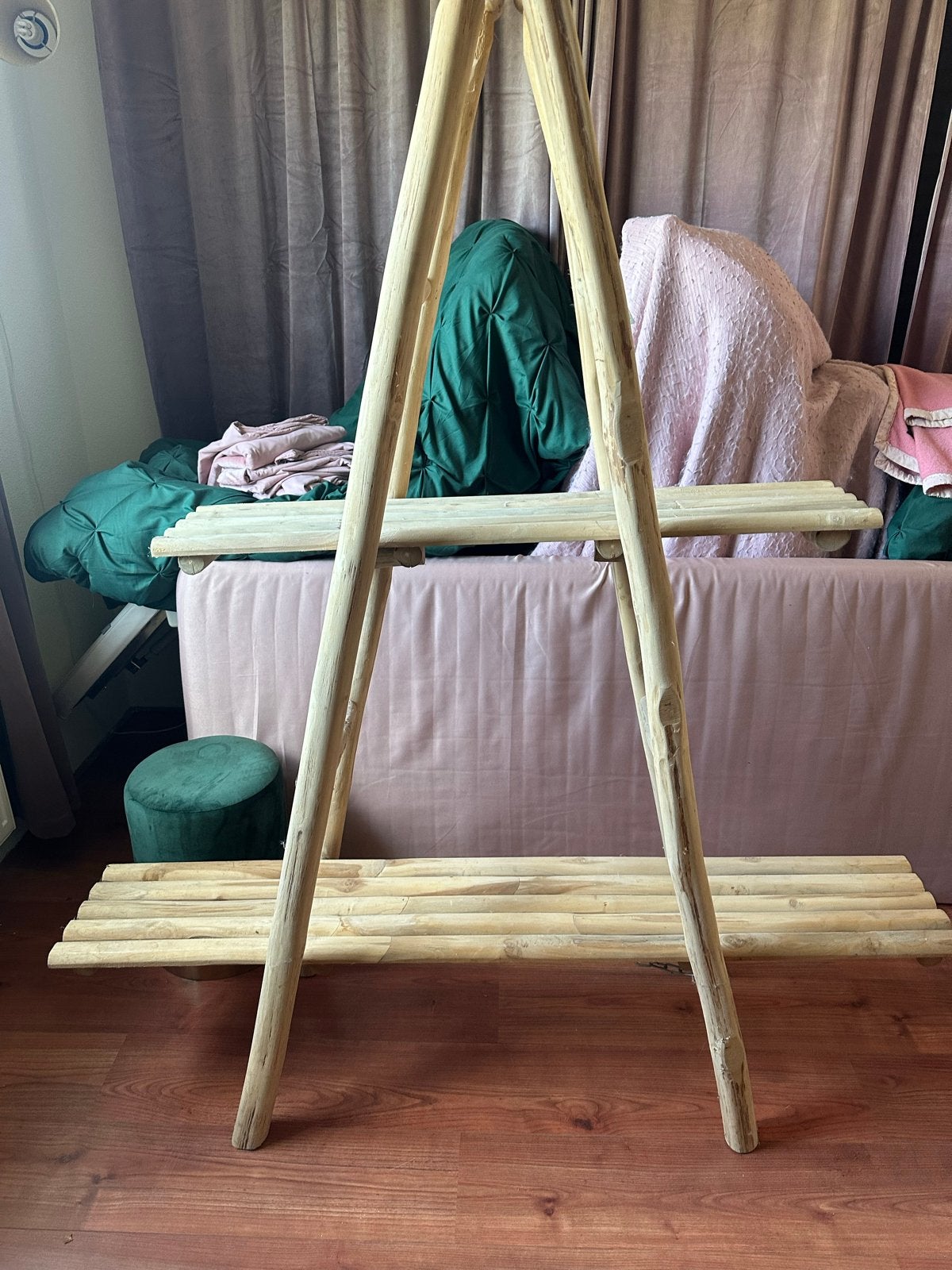 Houten plantenrek / decoratierek, Ophalen, Gebruikt