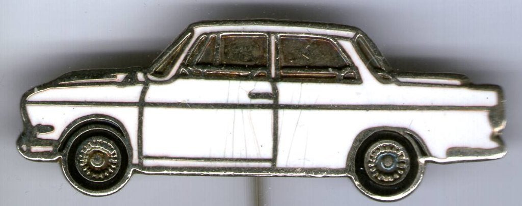 BMW 700 LS Luxus wit email auto speldje ( J_079), Verzenden, Nieuw, Transport, Speldje of Pin