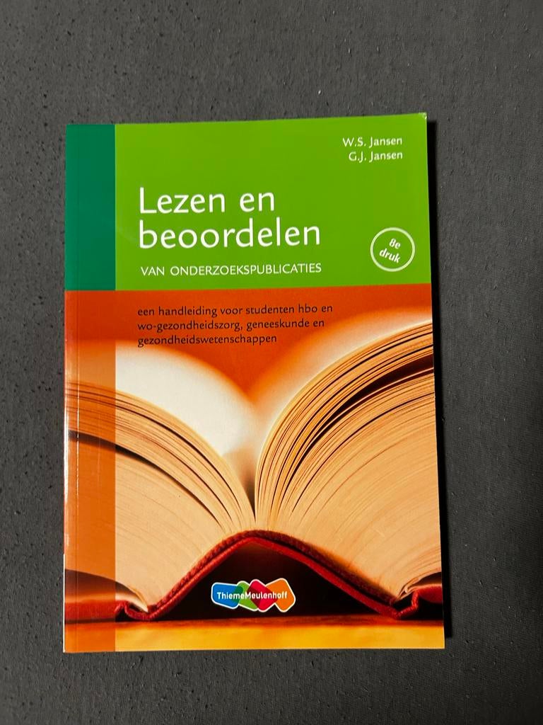 W.S. Jansen - Lezen en beoordelen van onderzoekspublicaties, Boeken, Studieboeken en Cursussen, Zo goed als nieuw, W.S. Jansen; G.J: Jansen
