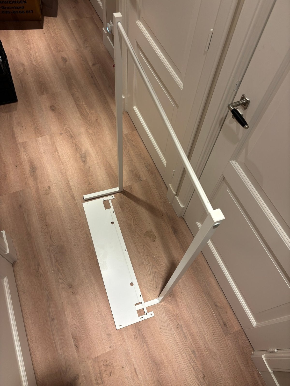 NORDLI Aanbouwkledingroede, wit, Ophalen, Gebruikt, 50 tot 100 cm, Minder dan 100 cm