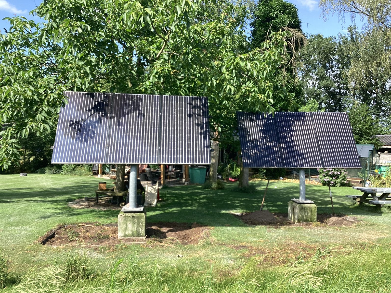 Zonnepanelen complete set incl de palen, Ophalen, Compleet systeem