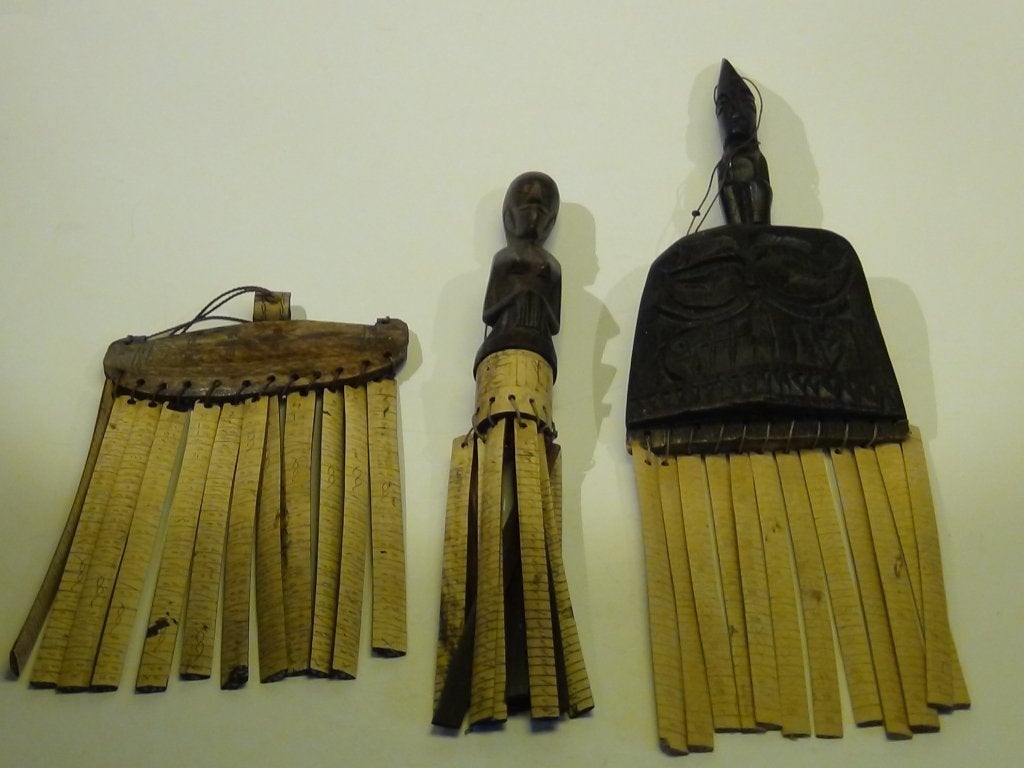 Set van 3 Porhalaan Klanders uit Indonesië, Bruin, Verzenden, Handgemaakt, Indonesië