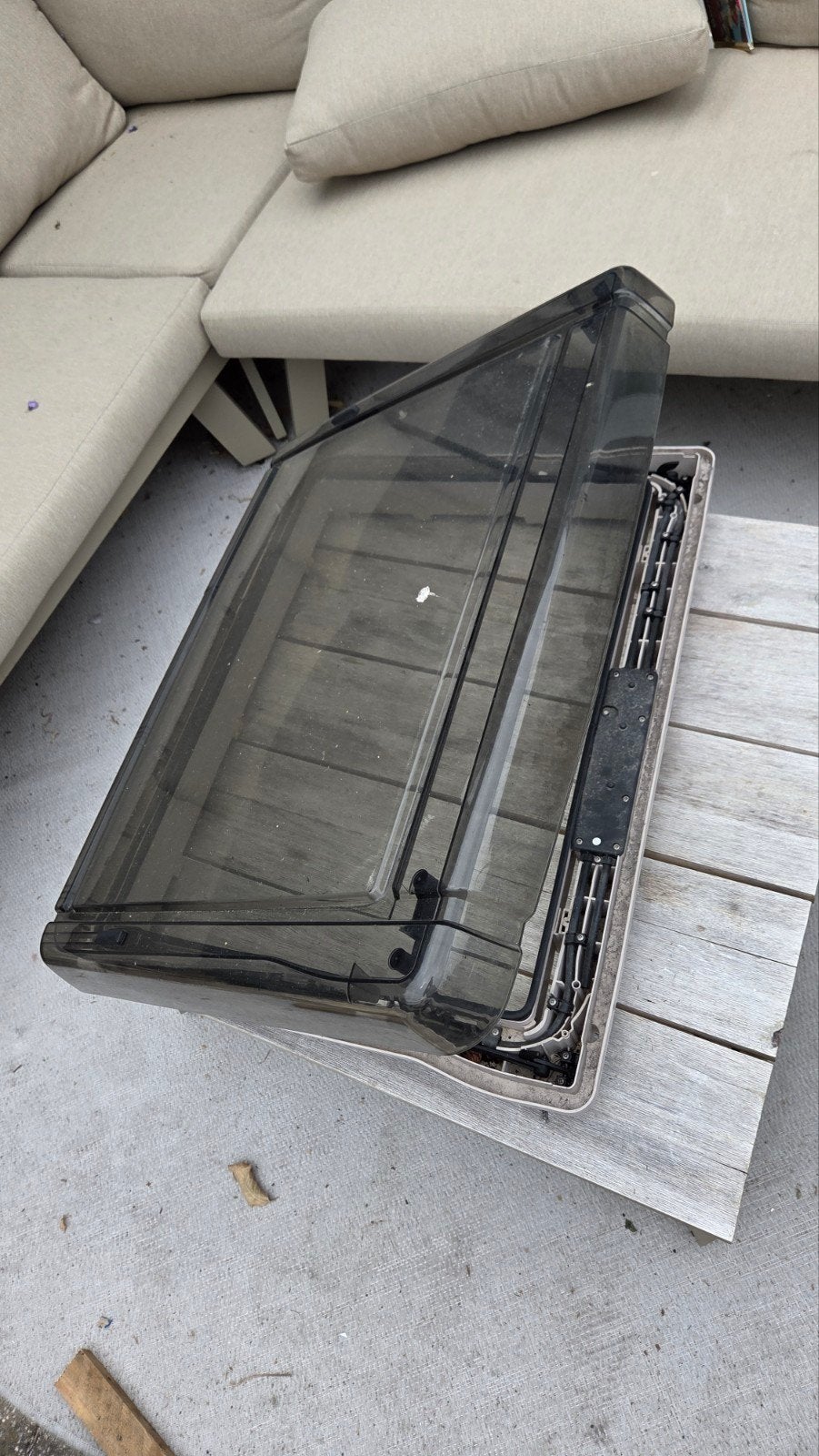 Remis REMItop 50x70 cm dakluik (defect) - onderdelen, Caravans en Kamperen, Caravan accessoires, Ophalen, Gebruikt