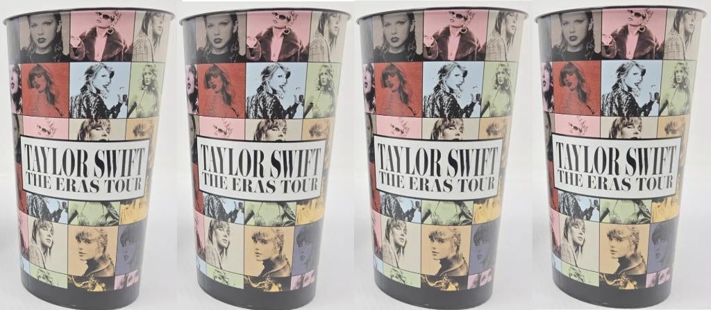 Taylor Swift - "The Eras Tour" 4x Frisdrankbeker MADE IN USA, Ophalen of Verzenden, Nieuw, Foto of Kaart