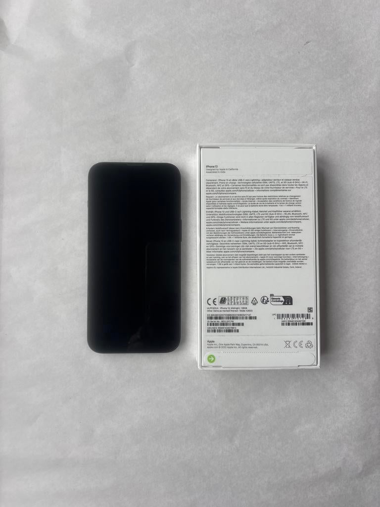 Apple iPhone 13 - 128 GB. Zo goed als nieuw, Telecommunicatie, Mobiele telefoons | Batterijen en Accu's, Ophalen of Verzenden