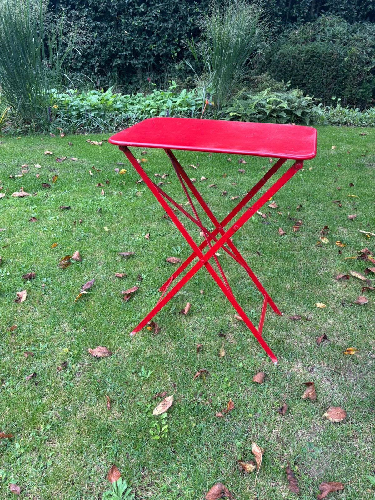 Twv 219 euro: Fermob Bistro tafel 57x37 cm, Tuin en Terras, Ophalen, Gebruikt, Rechthoekig, Aluminium