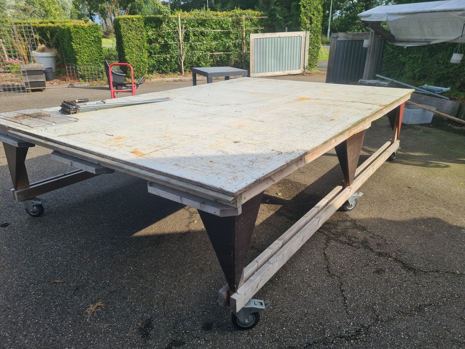werktafel., Ophalen