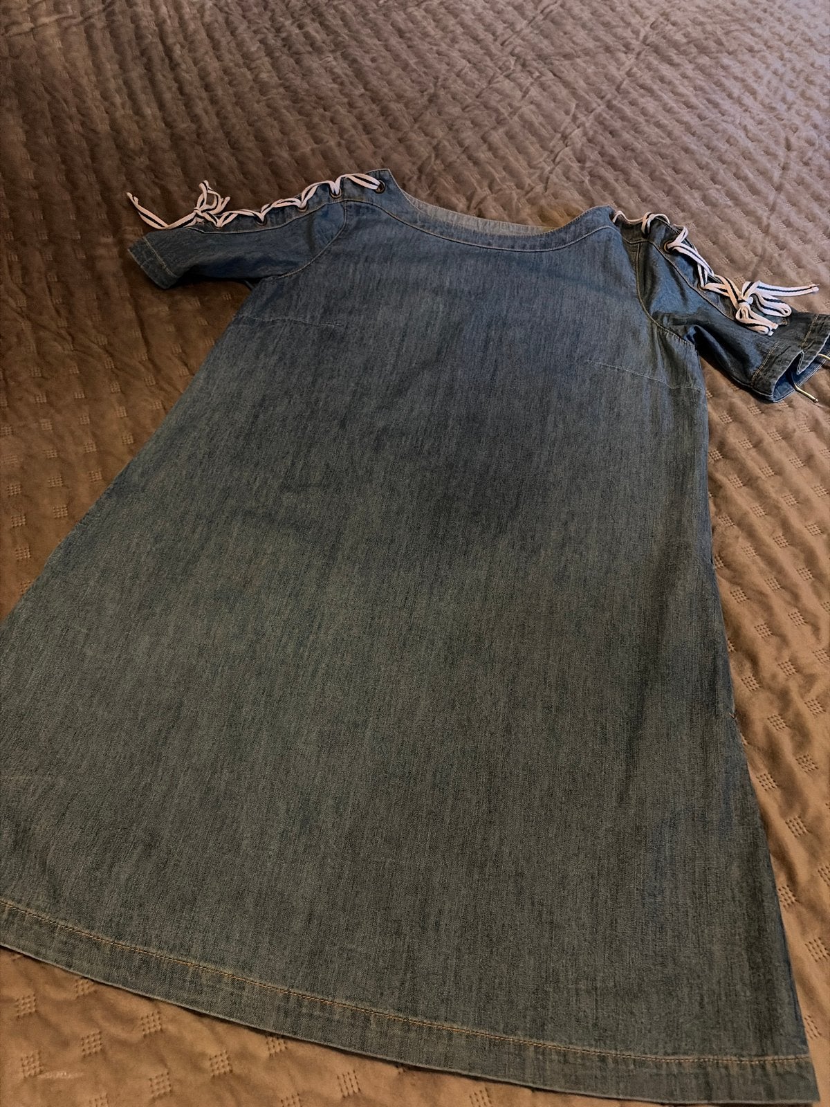 EDC spijkerjurk met strikdetails, maat M, Kleding | Dames, Jurken, Maat 38/40 (M), Blauw, Ophalen of Verzenden, Zo goed als nieuw