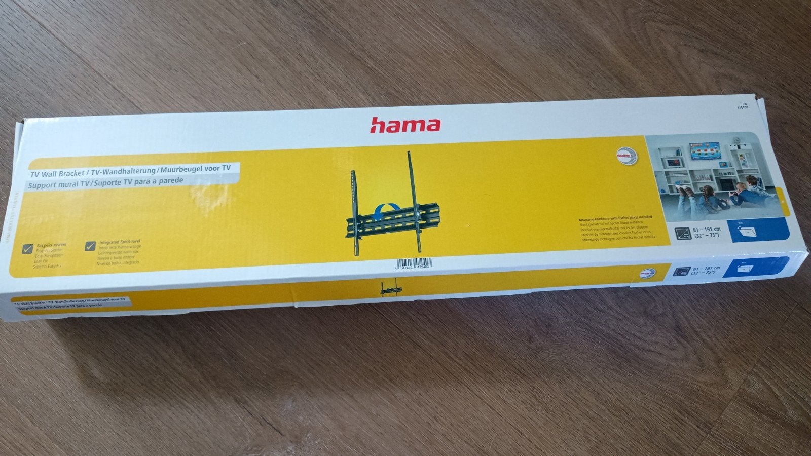 Hama TV Muurbeugel 81-191 cm (32-75 inch) Nieuw in doos, Ophalen, Nieuw