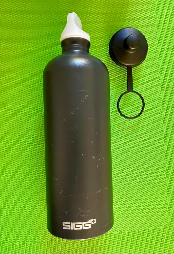 SIGG waterfles 1lt met bidondop, Ophalen of Verzenden, Gebruikt