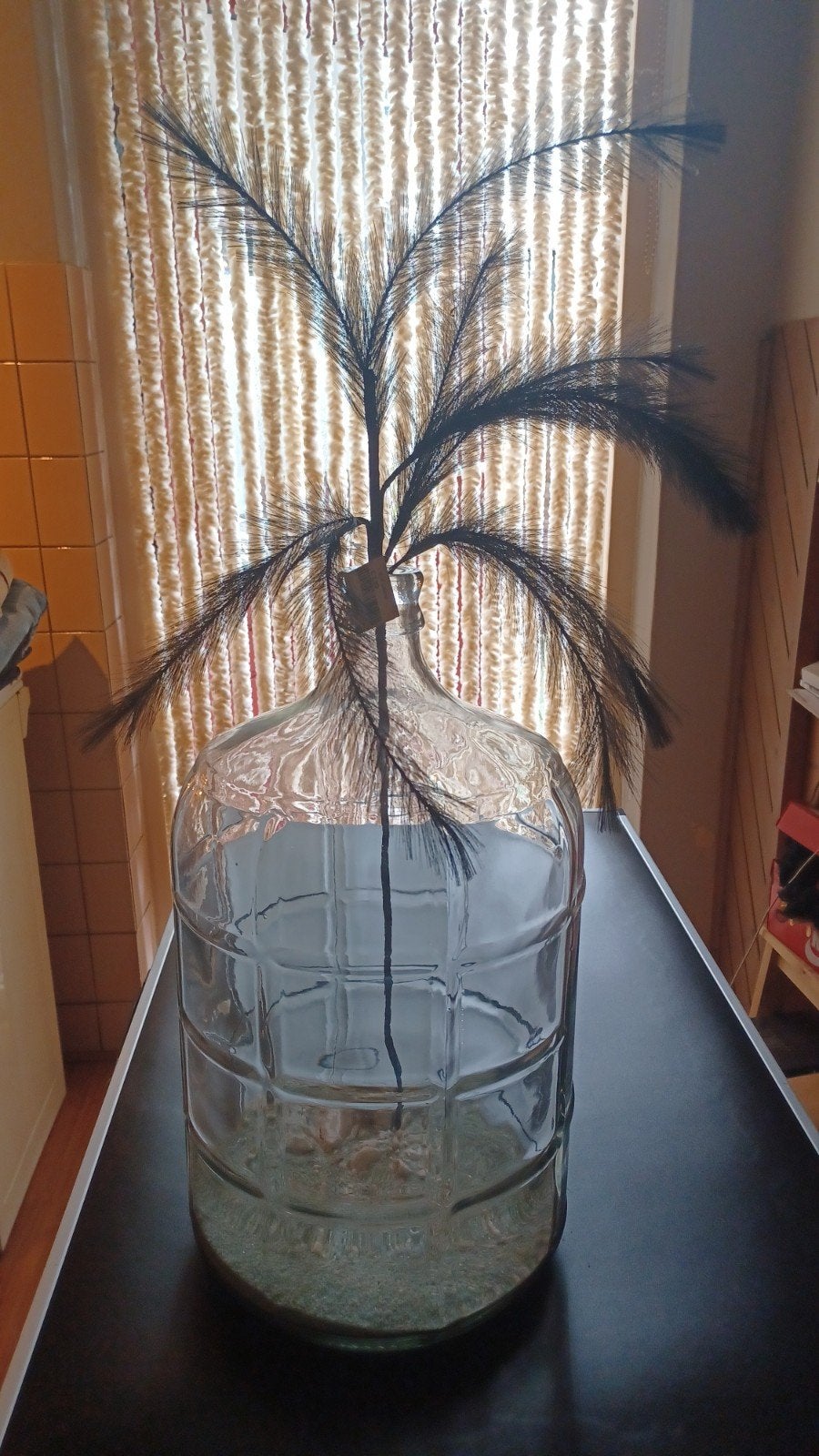 grote decoratieve glazen vaas kruik, Huis en Inrichting, Ophalen of Verzenden