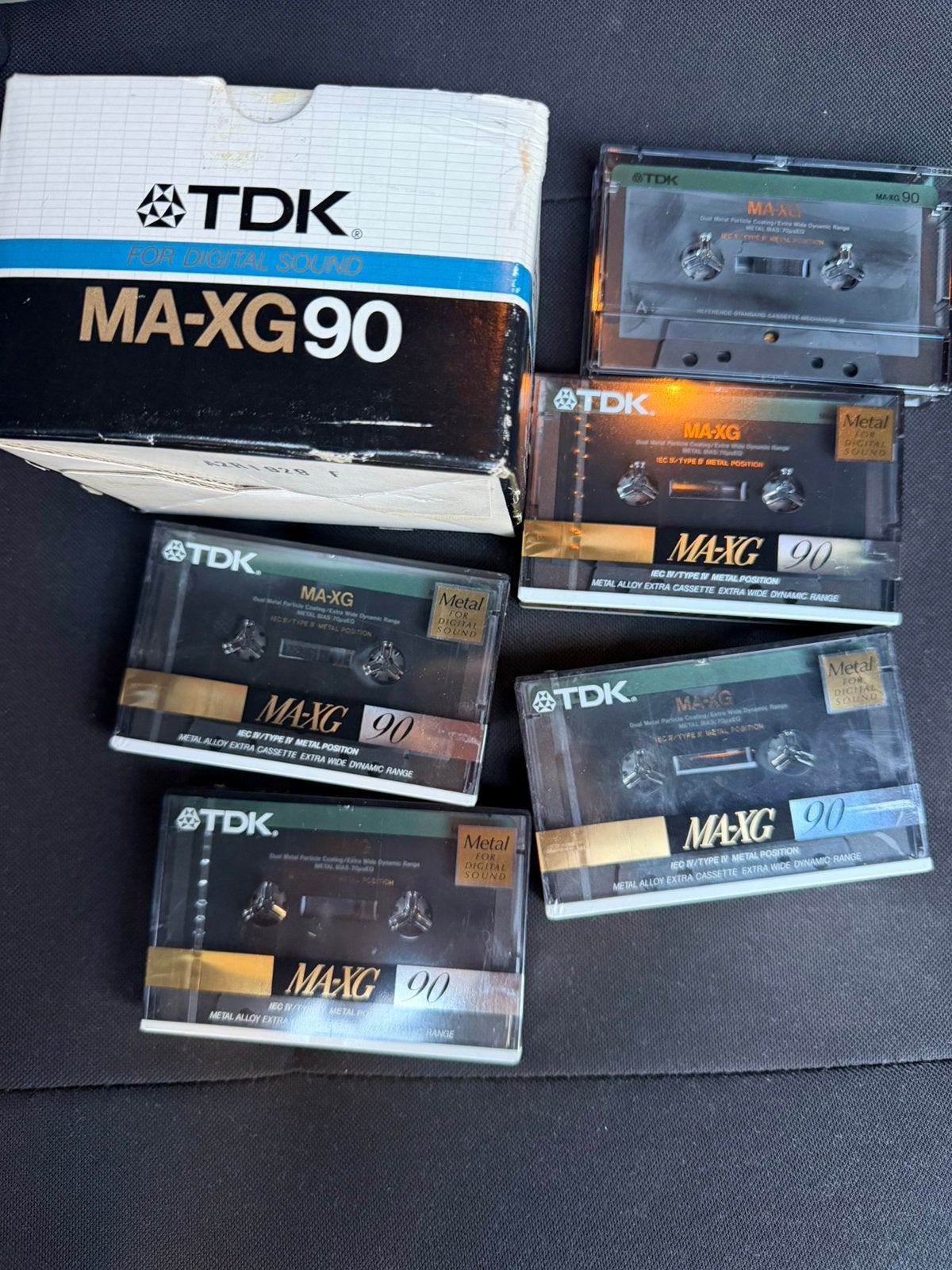 5 stuks TDK MA XG90 MA-XG90 bandjes nieuw in seal en doos, Cd's en Dvd's, Cassettebandjes, 2 t/m 25 bandjes, Overige genres, Ophalen of Verzenden