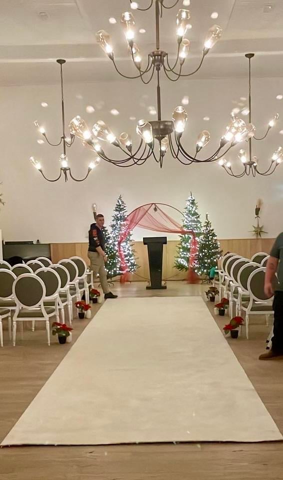 Witte loper/tapijt voor bruiloft/evenementen, Ophalen, Gebruikt, Wit, 200 cm of meer
