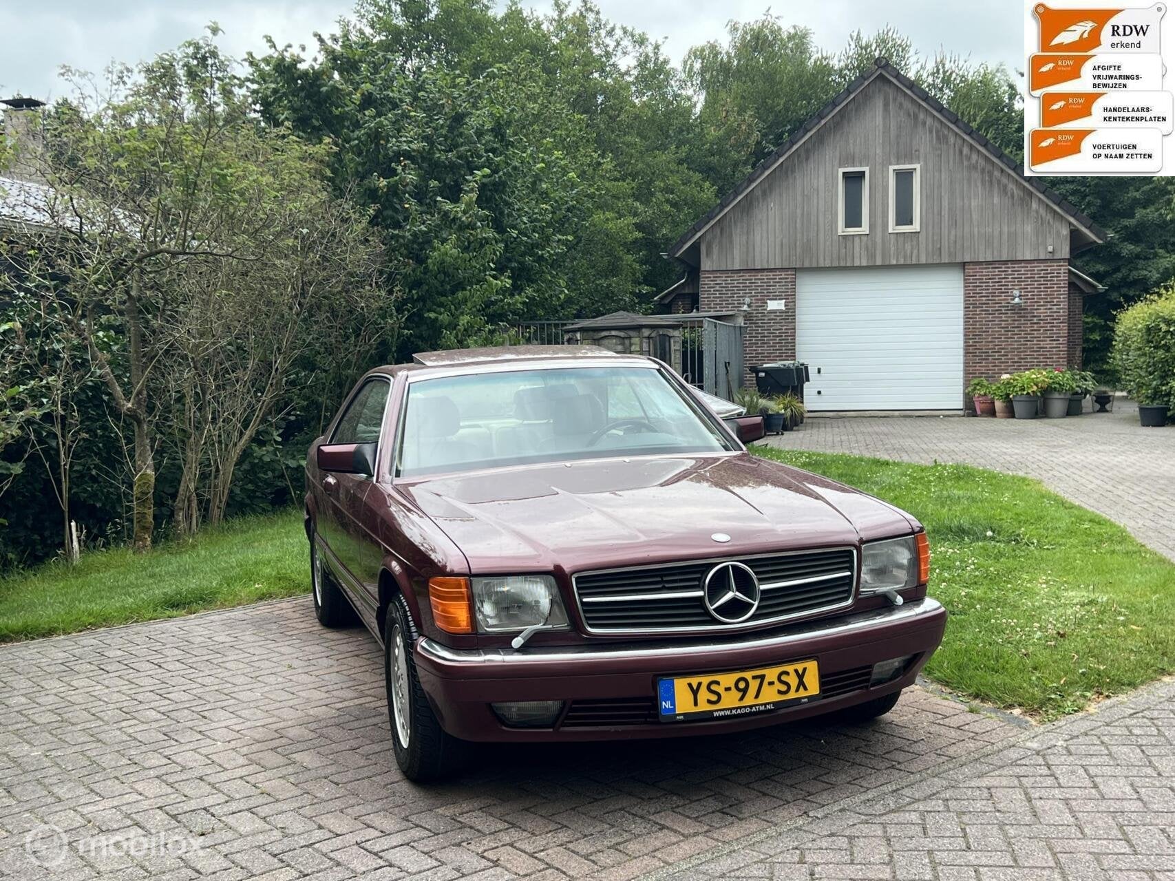 Unieke Mercedes S-klasse 500 SEC bj 1990, Auto's, Automaat, Achterwielaandrijving, 8 cilinders, 252 pk