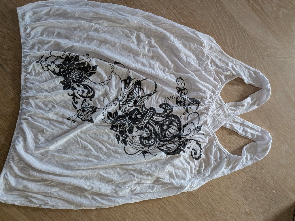 top maat l, Kleding | Dames, Tops, Wit, Maat 42/44 (L), Ophalen of Verzenden, Zo goed als nieuw