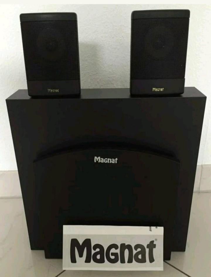 Magnat ministar passieve subwoofer + 2 satelliet speakers, Ophalen of Verzenden, Jamo