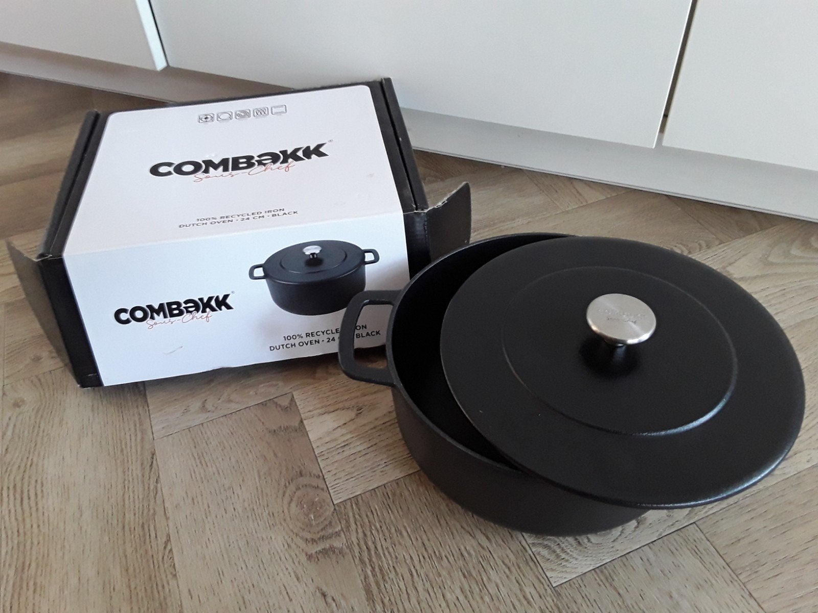 COMBEKK Sous-Chef Dutch Oven 24 cm - Zwart, Ophalen, Nieuw, Overige merken, Braadpan