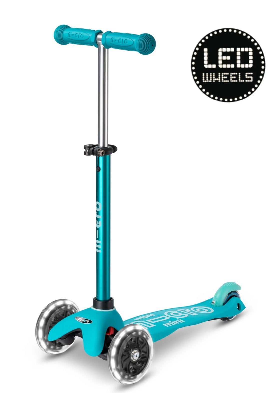 Micro Mini Deluxe LED Scooter / Step Aqua - Nieuw, Fietsen en Brommers, Steps, Nieuw, Gewone step, Ophalen