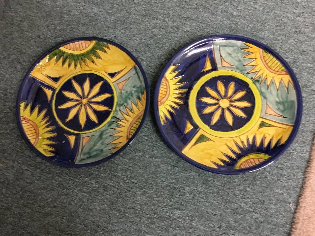 Mexicaanse/ Spaanse borden terracotta, Antiek en Kunst, Antiek | Keramiek en Aardewerk, Ophalen of Verzenden