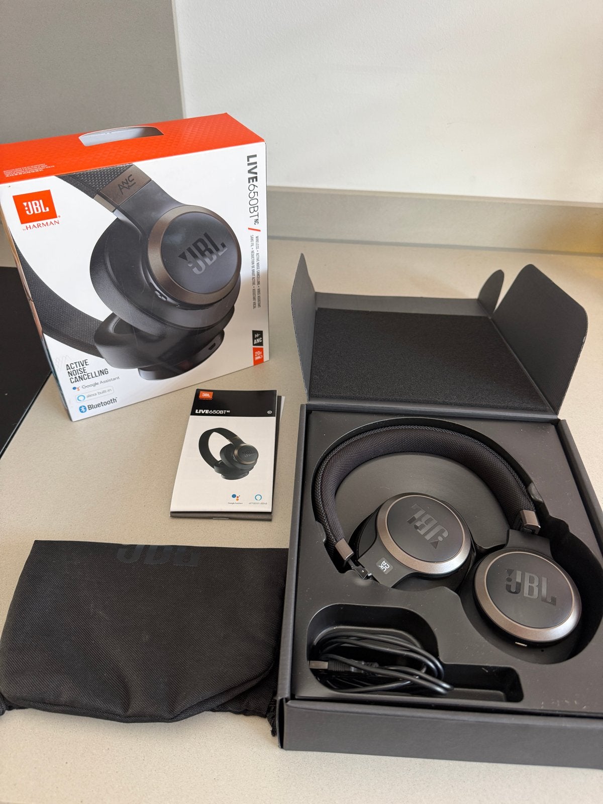 JBL Live 650BTNC Over-ear Koptelefoon met Noise Cancelling, JBL, Bluetooth, Ophalen of Verzenden, Zo goed als nieuw