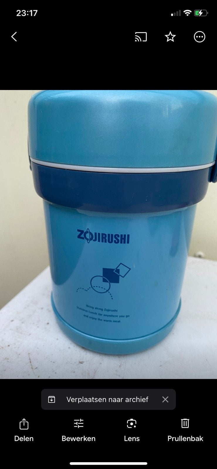 Nieuwe Thermos met inzet pannenjes, Caravans en Kamperen, Ophalen of Verzenden, Nieuw