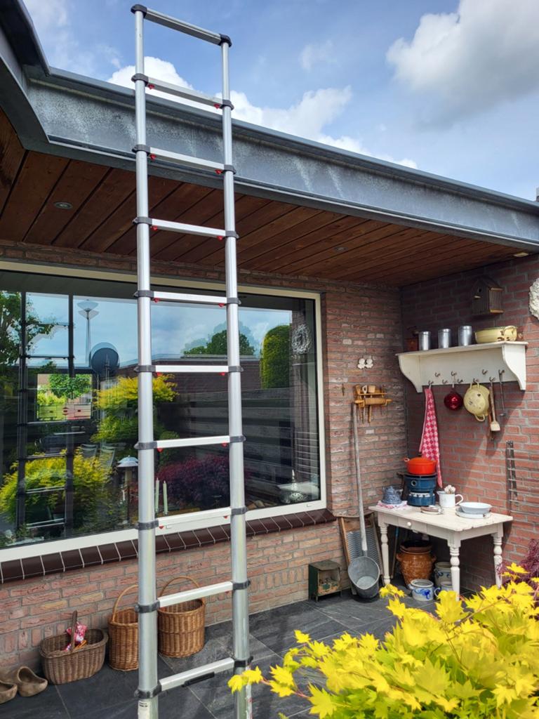 Uitschuifbare ladder, Doe-het-zelf en Verbouw, Ladders en Trappen, Ophalen, 4 meter of meer