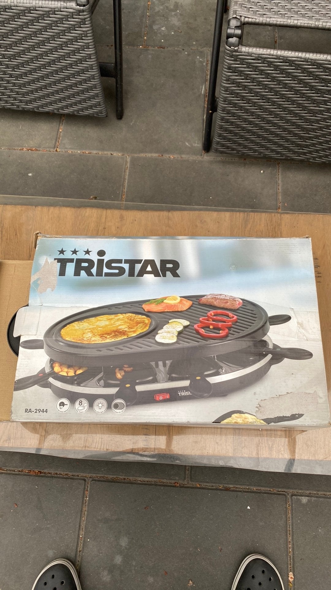 Tristar RA-2944 Raclette, Ophalen of Verzenden, 4 t/m 7 personen