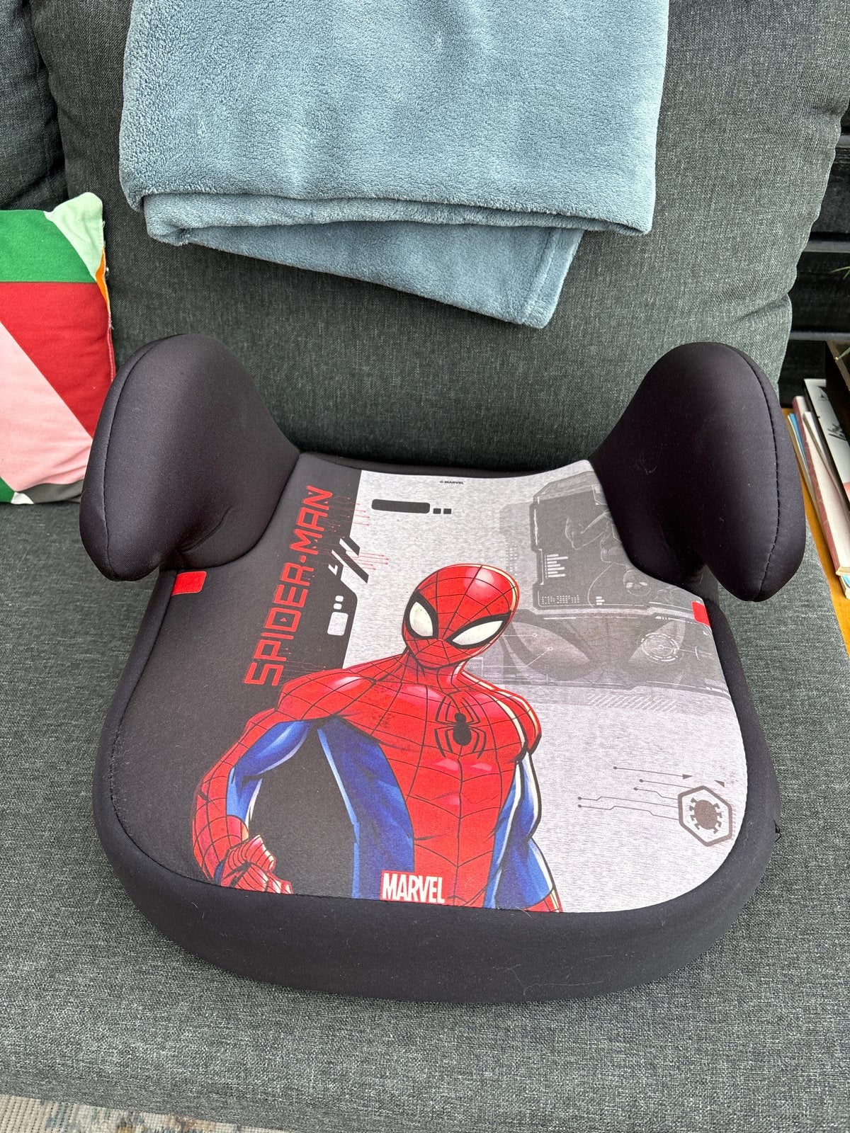 Spiderman zitverhoger - Marvel autostoel, 15 t/m 36 kg, Ophalen, Overige merken, Gebruikt