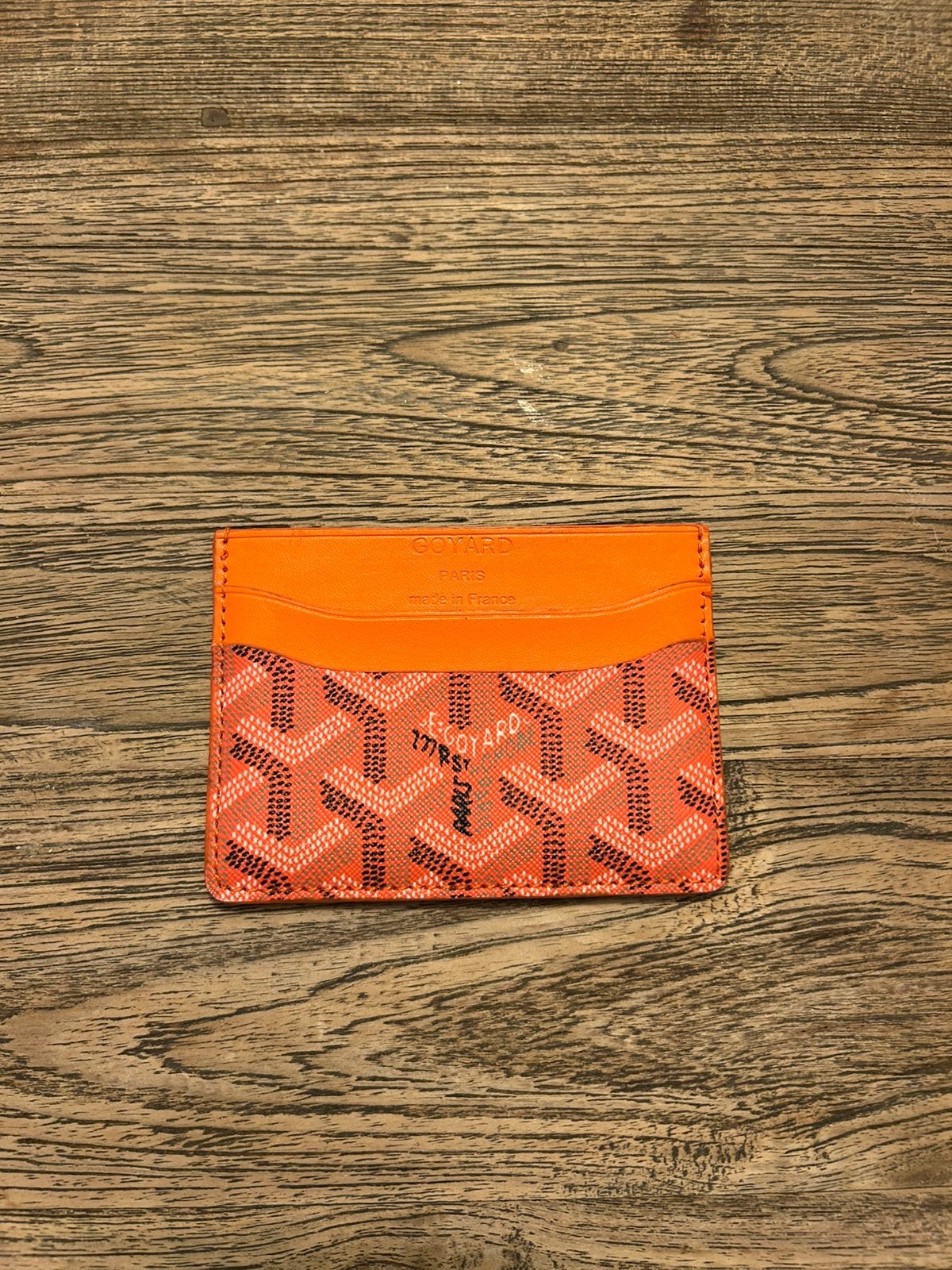 Goyard cardholder orange, Ophalen of Verzenden, Nieuw, Oranje