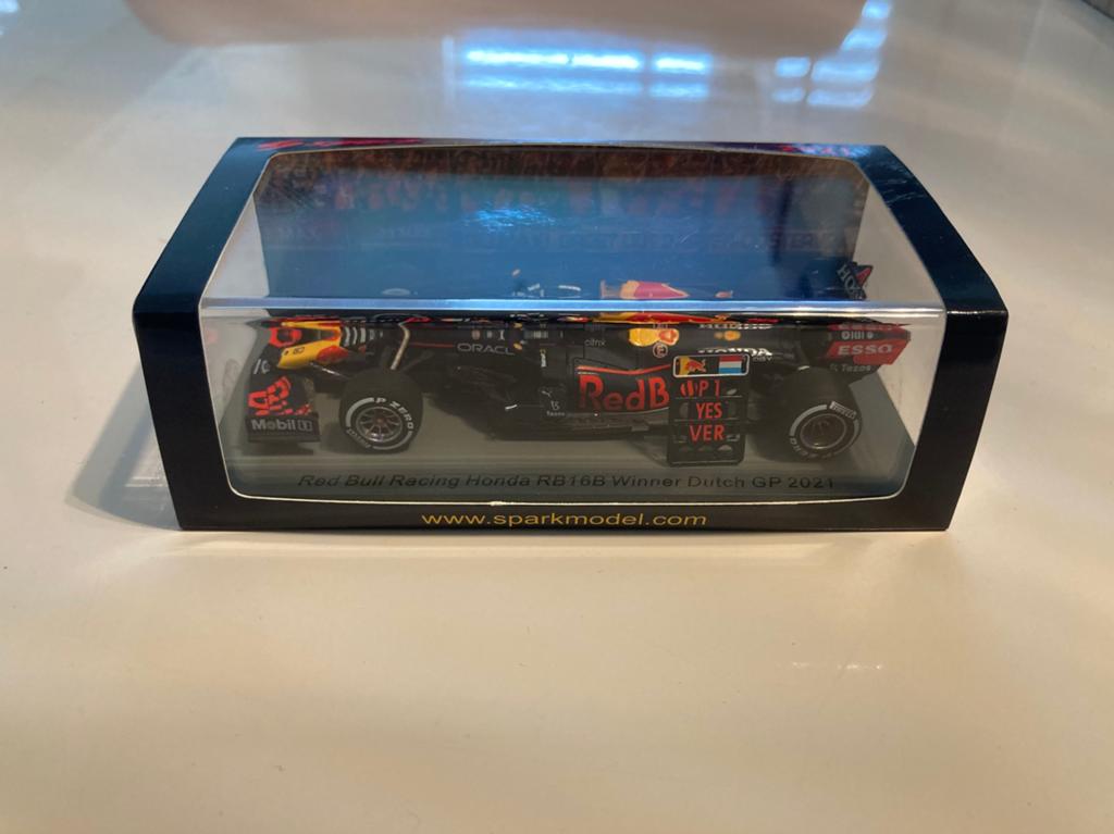 Max Verstappen rb16b winner dutch gp 2021 spark 1/43, Ophalen of Verzenden, Nieuw, Auto