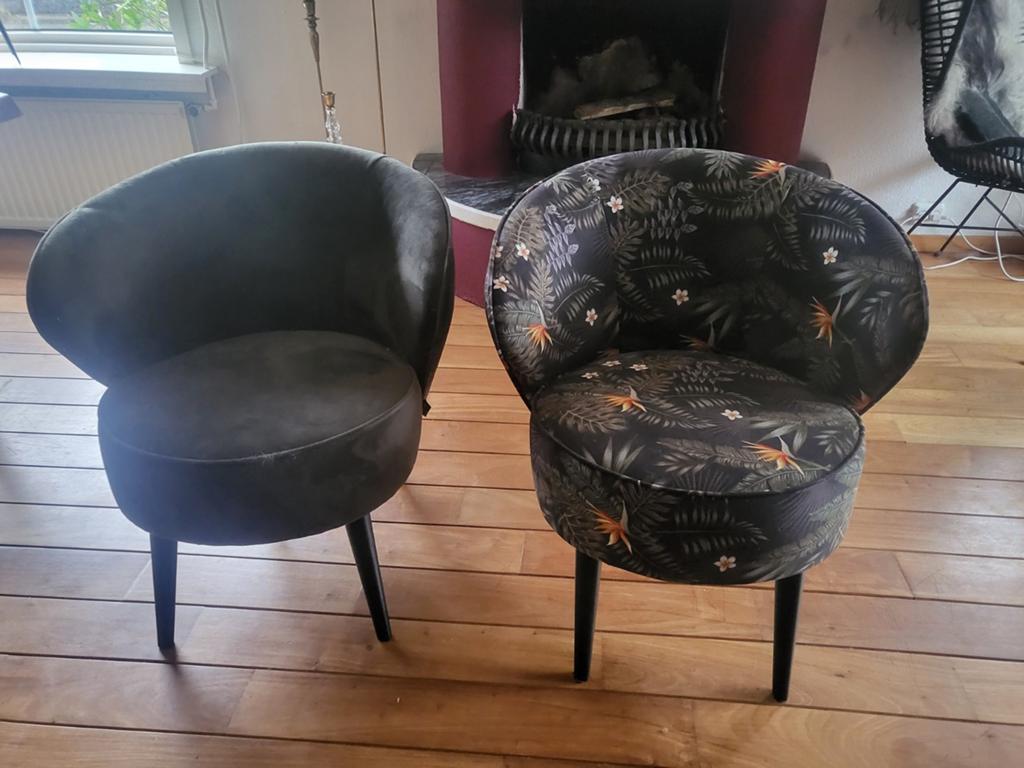 WOOOD fauteuils, Huis en Inrichting, Fauteuils, Ophalen, 75 tot 100 cm, Zo goed als nieuw, Stof